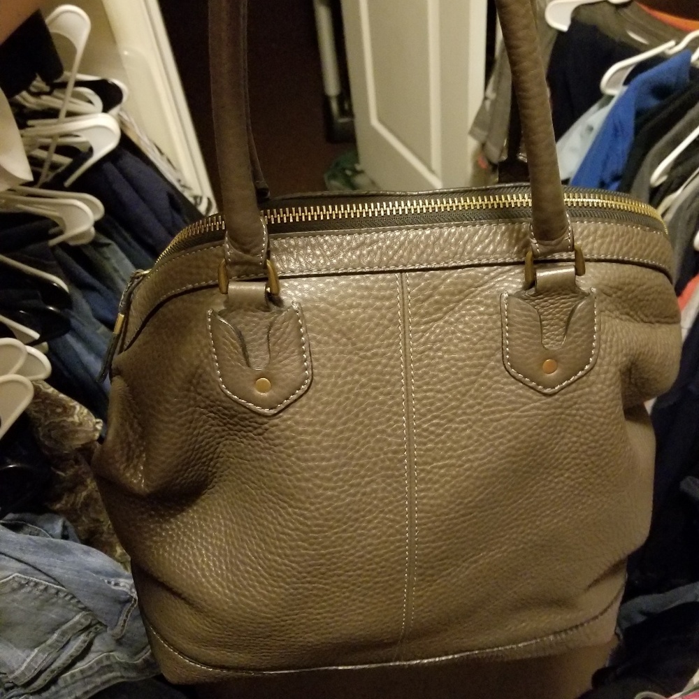 Madewell oversized berliner satchel leather tote